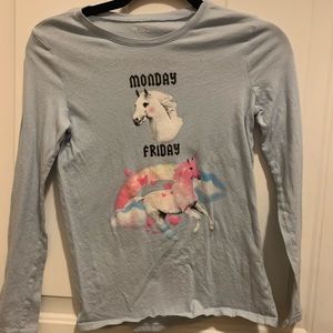Light Blue children’s place shirt with long sleeves